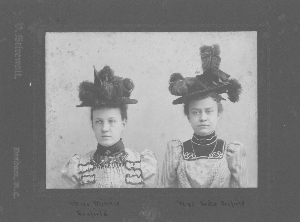 Miss Minnie and Miss Sadie Scofield, circa 1890s.