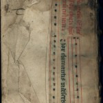 Vellum manuscript used as "scrap"