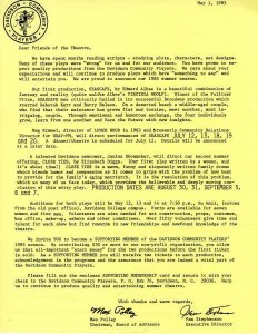 Letter from DCP board chair Max Polley and executive director Pam Stephenson