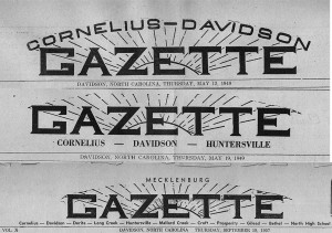 Changing masthead of the Gazette from 1946 to 1950