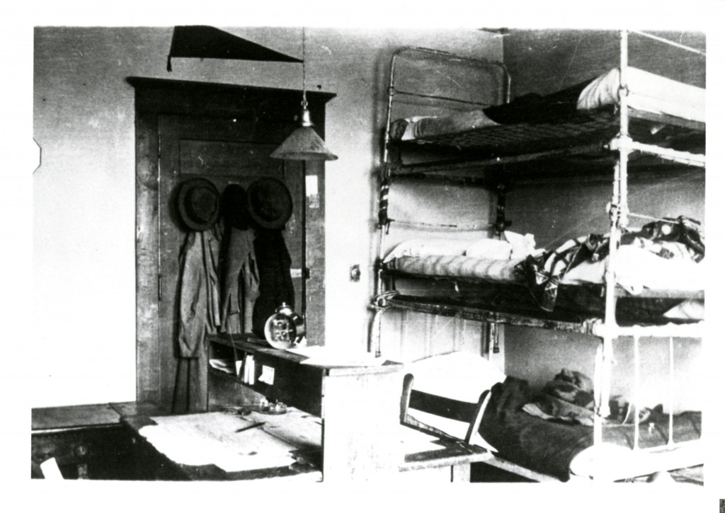 A decade later, Davidson students continued to be stacked three high and continued to decorate their dormitory walls with pennants - this image comes from George Shaddock (Class of 1926), by way of Dr. (Class of 1960) and Mrs. W. Kirby Kirkpatrick.