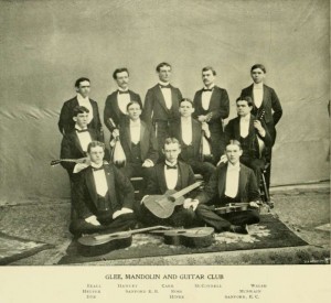 Davidson musicians, the Glee, Mandolin and Guitar Club circa 1898