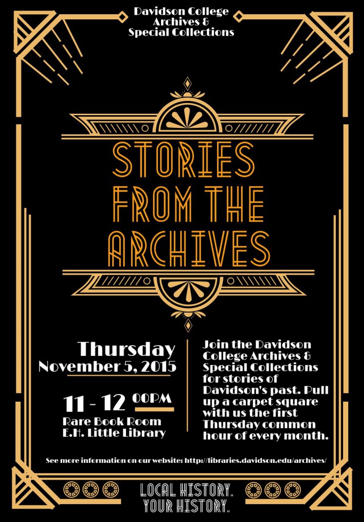 Flyer for the second Stories from the Archives.