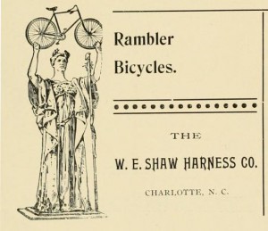 1895 Advertisement for Rambler Bcycles of The W.E. Shaw Harness Co. 