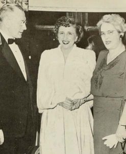 President and Mrs. Cunningham with Margaret Truman. From 1950 Quips & Cranks 