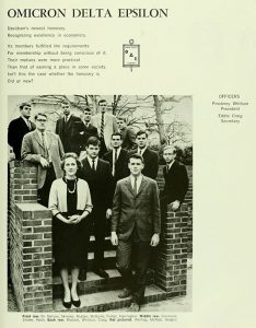 Omicron Delta Epsilon mebmers in 1966