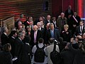 Personnalités politiques autour de la plaque inaugurale de la gare de Besançon Franche-Comté TGV