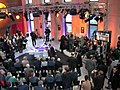 Vue de l'intérieur de la gare de Besançon Franche-Comté TGV où se déroulait son inauguration