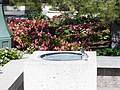 Water fountain outside of the Church Office Building.