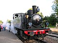 Locomotive 030T Couillet "Forges du Hainaut" n°1658 du train touristique "Train Thur Doller Alsace", garée à la gare de Sentheim