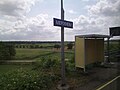 Gare ferroviaire SNCF de Merxheim prise depuis un TER Alsace