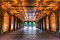 Early morning view under Bethesda Terrace, Central Park.