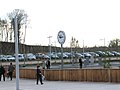 Horloge dans le parking de la gare de Belfort - Montbéliard TGV