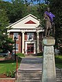 Statue of King Alfred at Alfred University