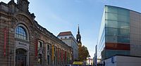 Neustädter Markthalle und automatisches Parkhaus Dresden