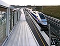 Rame de TGV Duplex Dasye numéro 746 stationnée en gare de Belfort - Montbéliard TGV
