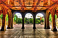 Bethesda fountain and the terrace, Central Park, NYC.